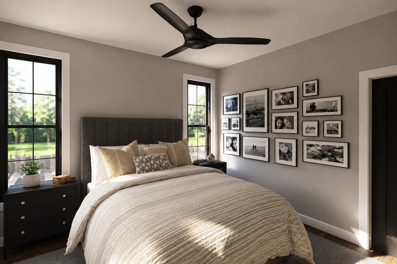 Dream House Plan - Interior - Master Bedroom for Barndominium House Plan #1064-487 - 2 bed, 2 bath