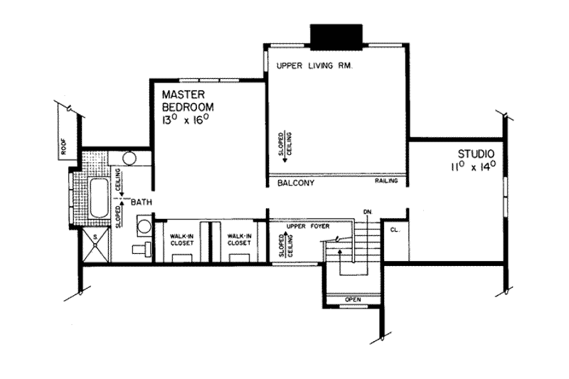 Home Plan - Floor Plan - Upper Floor House Plan #72-134 - 3 bed, 2 bath