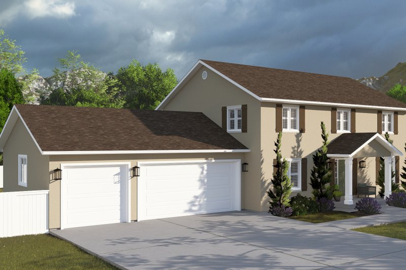 House Plan Design - Exterior - Front Elevation 5 for Traditional House Plan #1060-206 - 4 bed, 2.5 bath