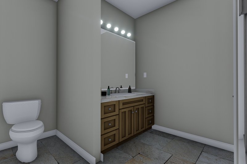 House Blueprint - Interior - Master Bathroom for Ranch House Plan #1060-438 - 2 bed, 2 bath