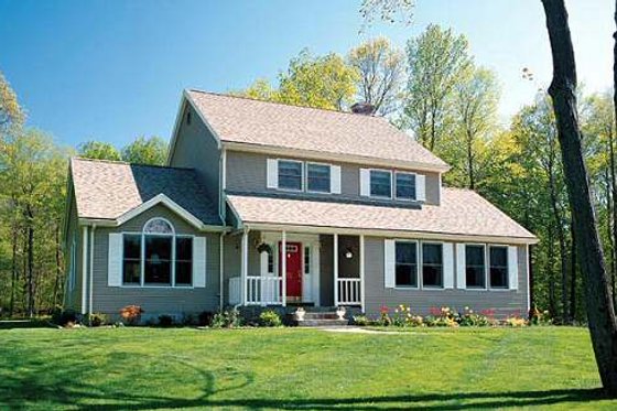 Exterior - Front Elevation for Traditional House Plan #312-366 - 3 bed, 2.5 bath