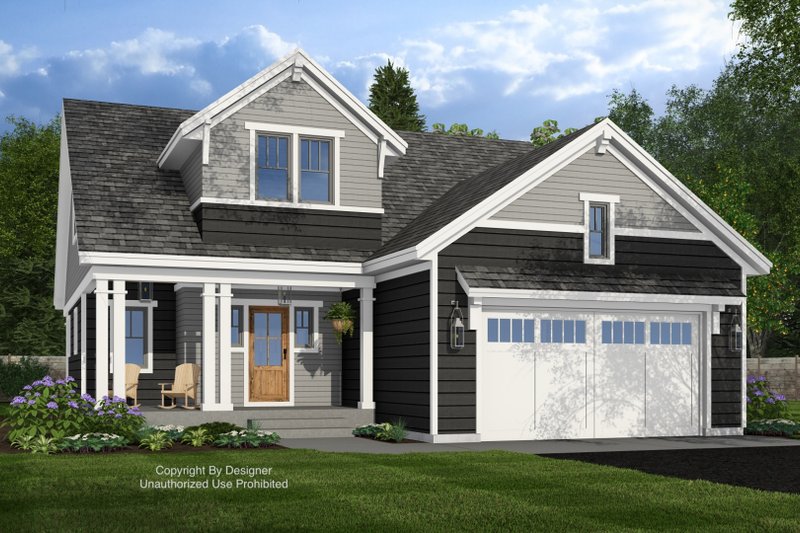 House Blueprint - Bungalow Exterior - Front Elevation Plan #51-1408