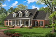 Colonial Style House Plan - 4 Beds 2.5 Baths 2603 Sq/Ft Plan #17-2068 Exterior 