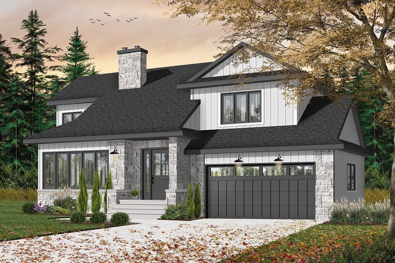 Home Plan - Traditional Exterior - Front Elevation Plan #23-712