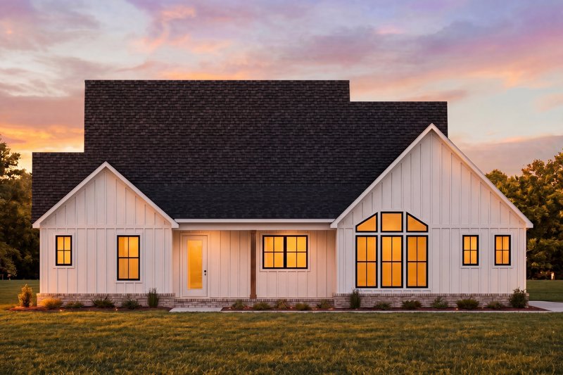 Dream House Plan - Exterior - Rear Elevation for Farmhouse House Plan #1074-137 - 4 bed, 3.5 bath
