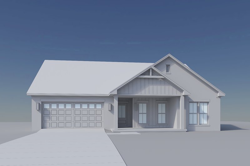 Home Plan - Exterior - Front Elevation 8 for Farmhouse House Plan #430-433 - 3 bed, 2 bath