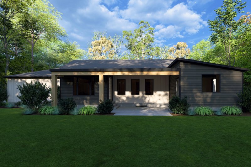 Home Plan - Exterior - Rear Elevation for Craftsman House Plan #1111-42 - 3 bed, 2.5 bath
