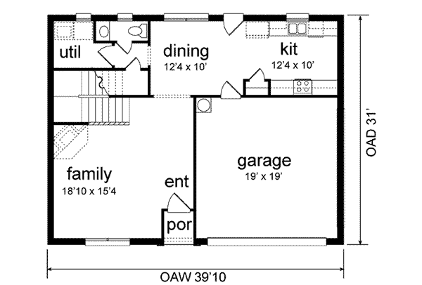 Dream House Plan - Traditional Floor Plan - Main Floor Plan #84-129
