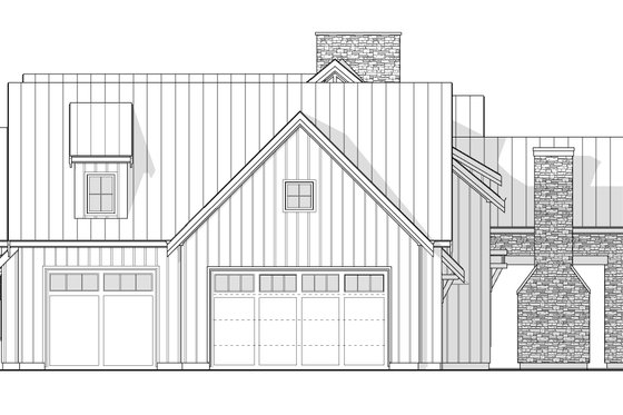 Exterior - Other Elevation 1 for Farmhouse House Plan #1114-98 - 3 bed, 3.5 bath