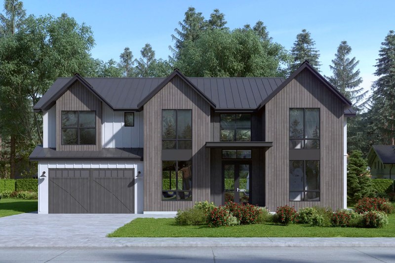 Architectural House Design - Country Exterior - Front Elevation Plan #1066-42