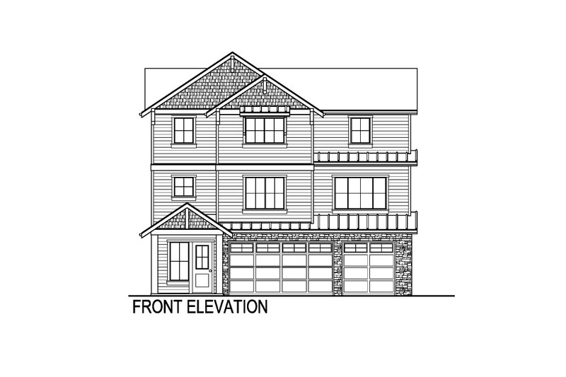 House Plan Design - Exterior - Front Elevation 3 for Traditional House Plan #569-99 - 5 bed, 4 bath