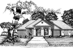 Traditional Exterior - Front Elevation Plan #36-335