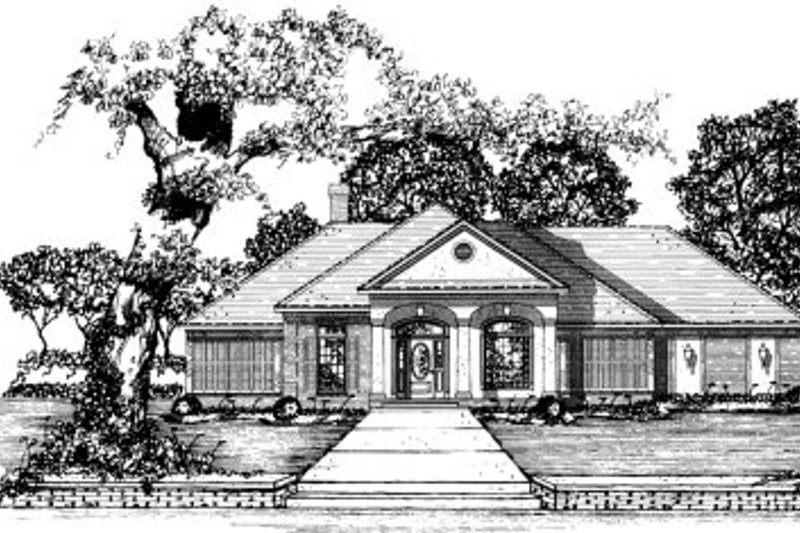Traditional Style House Plan - 4 Beds 2 Baths 1970 Sq/Ft Plan #36-335