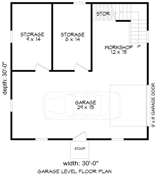 Colonial Floor Plan - Main Floor Plan #932-991