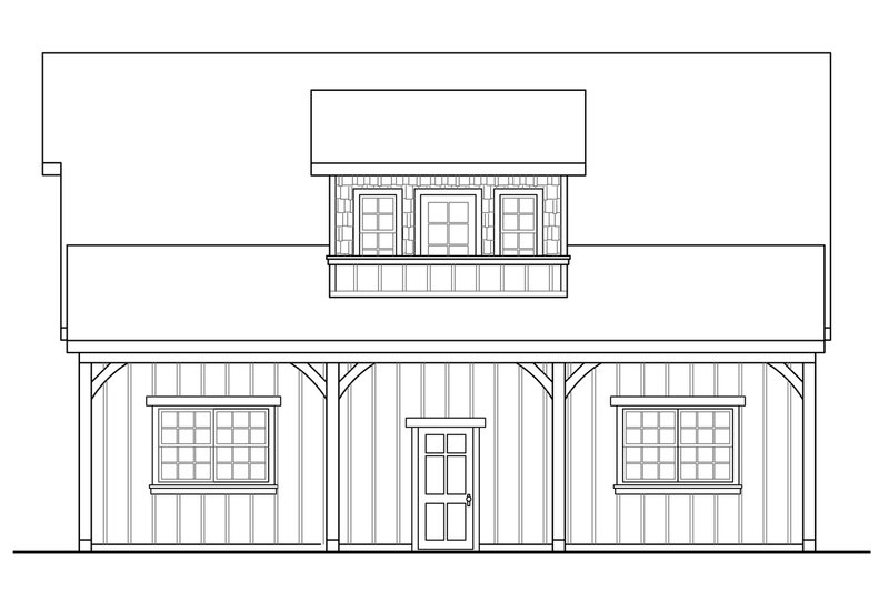 House Plan Design - Exterior - Other Elevation 1 for Craftsman House Plan #124-934, 0 bath