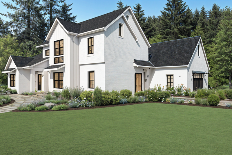 House Blueprint - Photo 7 for Farmhouse House Plan #1109-20 - 4 bed, 3 bath