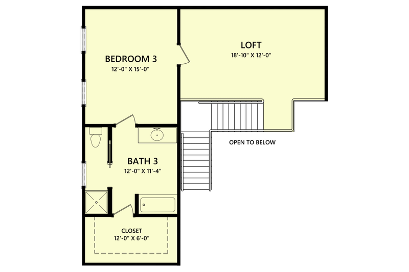 Home Plan - Floor Plan - Upper Floor for Barndominium House Plan #1123-5 - 4 bed, 4.5 bath