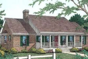 Country Exterior - Front Elevation Plan #406-252