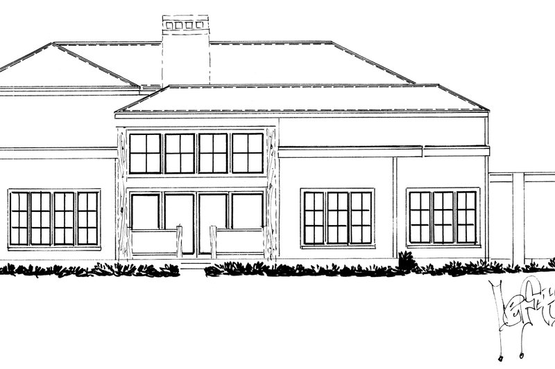 House Blueprint - Exterior - Other Elevation 1 for Contemporary House Plan #942-64 - 3 bed, 2.5 bath