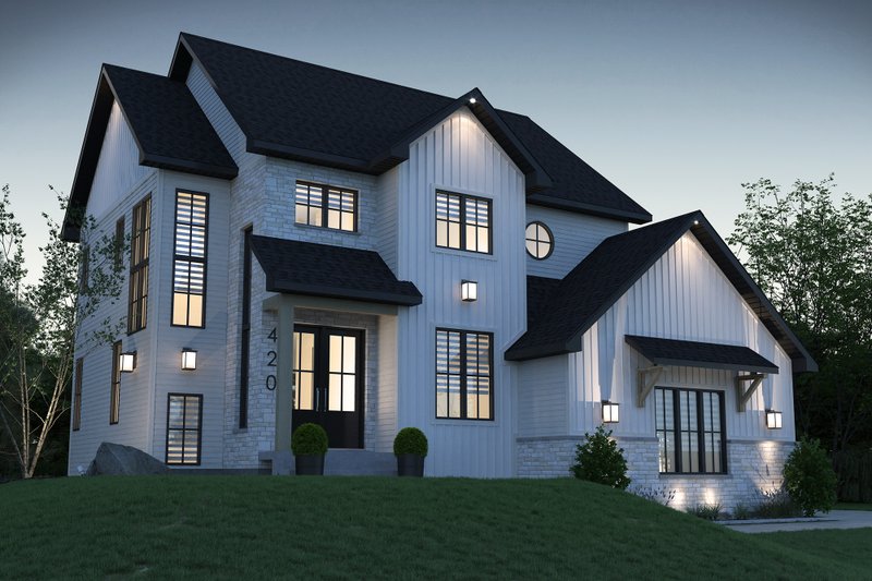 House Plan Design - Farmhouse Exterior - Front Elevation Plan #23-2734