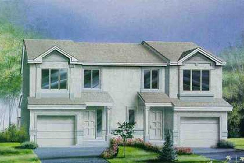 House Blueprint - Traditional Exterior - Front Elevation Plan #25-4253