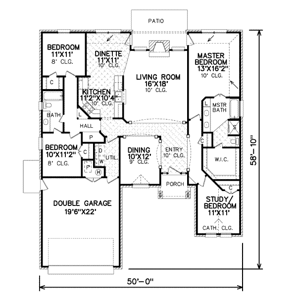 Traditional Floor Plan - Main Floor Plan #65-474