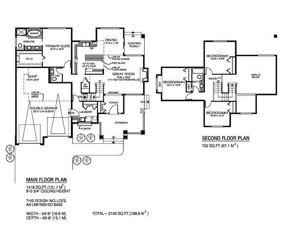 Home Plan - Floor Plan - Main Floor for Craftsman House Plan #1100-187 - 4 bed, 2.5 bath