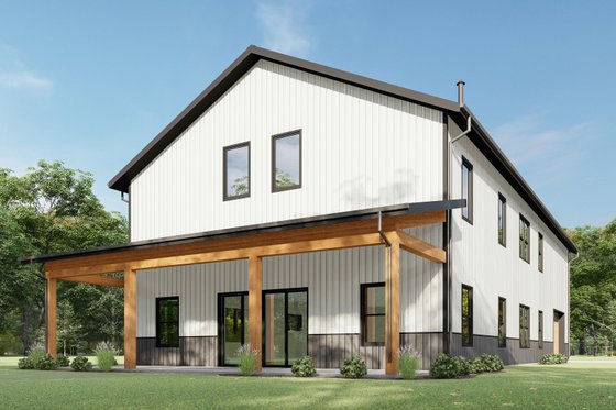 Exterior - Other Elevation for Barndominium House Plan #1092-35 - 4 bed, 3 bath