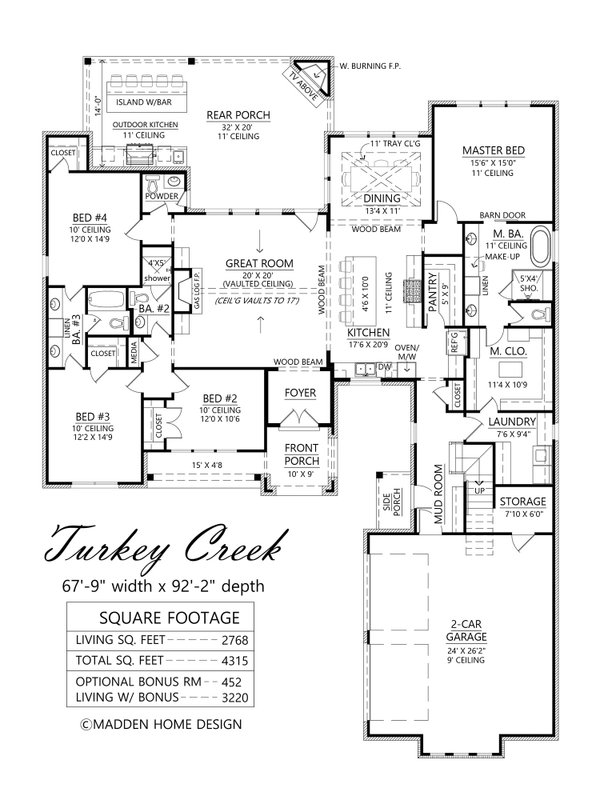 Farmhouse Floor Plan - Main Floor Plan #1074-81