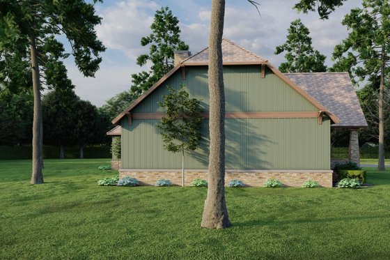 Exterior - Other Elevation 1 for European House Plan #17-2222 - 3 bed, 2 bath