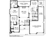Ranch Style House Plan - 3 Beds 2.5 Baths 2130 Sq/Ft Plan #70-1421 
