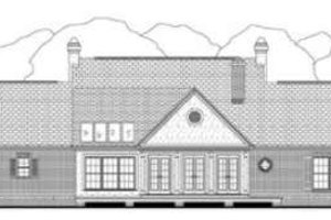 Exterior - Rear Elevation for Southern House Plan #406-165 - 3 bed, 2 bath