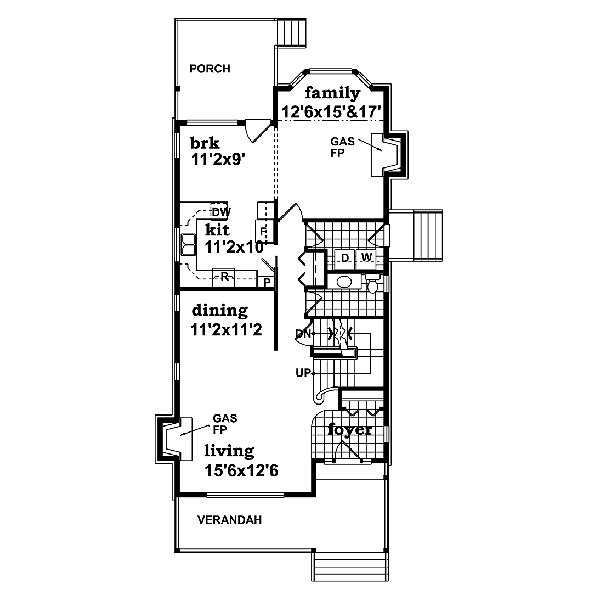 Victorian Floor Plan - Main Floor Plan #47-352