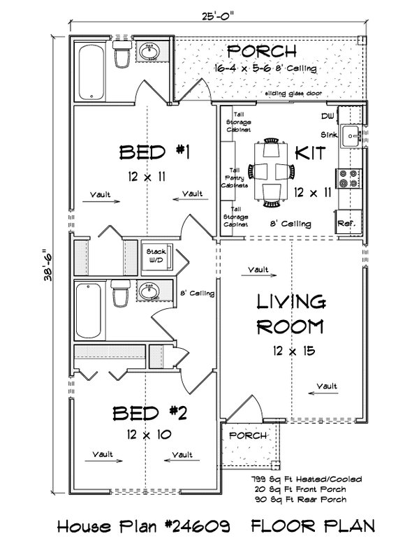 Cottage Floor Plan - Main Floor Plan #513-2402