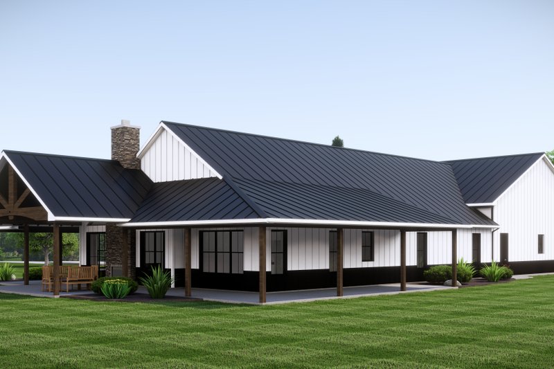 House Design - Exterior - Rear Elevation for Barndominium House Plan #1064-293 - 3 bed, 2.5 bath