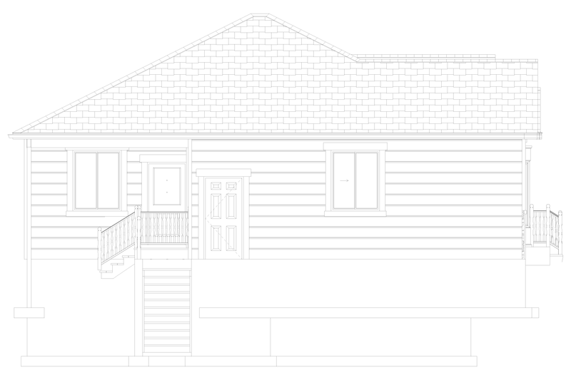 House Blueprint - Exterior - Other Elevation 1 for Craftsman House Plan #1060-475 - 2 bed, 3 bath