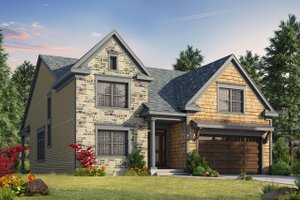 Craftsman Exterior - Front Elevation Plan #20-2280