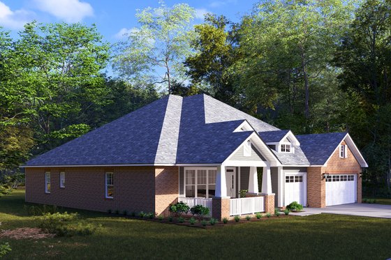 Exterior - Other Elevation 3 for Craftsman House Plan #513-2168 - 4 bed, 3.5 bath
