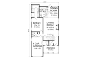 Craftsman Style House Plan - 3 Beds 2.5 Baths 1622 Sq/Ft Plan #513-12 