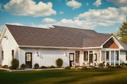 Traditional Style House Plan - 3 Beds 2 Baths 1584 Sq/Ft Plan #54-638 
