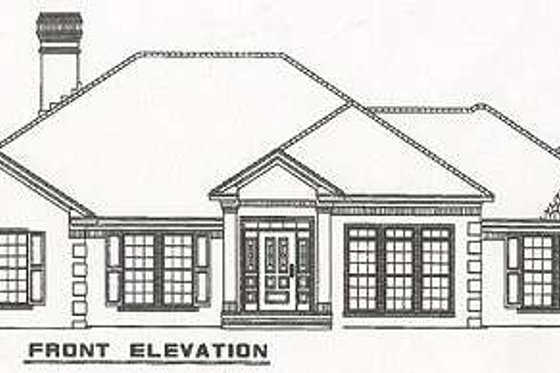 Exterior - Other Elevation for Traditional House Plan #17-583 - 4 bed, 2.5 bath