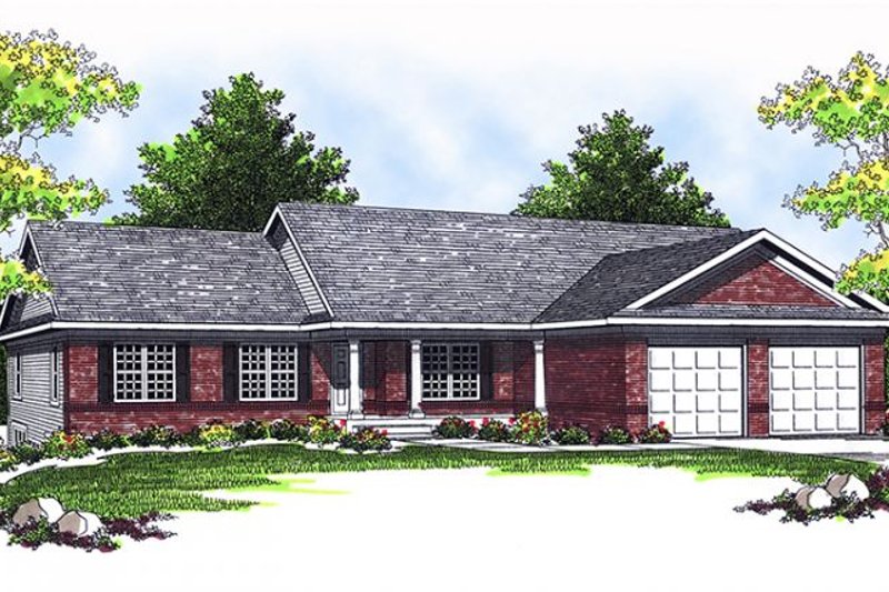 Home Plan - Ranch Exterior - Front Elevation Plan #70-790