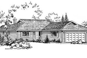 Traditional Exterior - Front Elevation Plan #18-9021