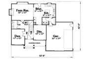 Colonial Style House Plan - 4 Beds 2.5 Baths 2279 Sq/Ft Plan #20-224 