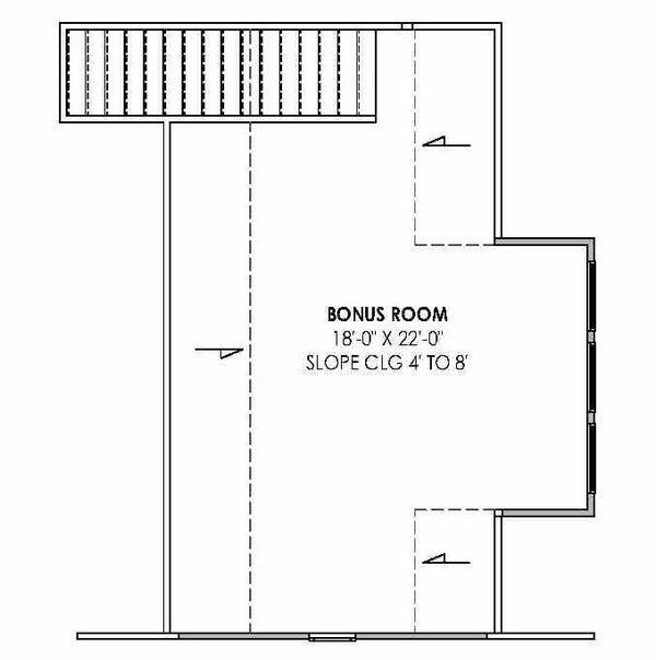 Farmhouse Floor Plan - Upper Floor Plan #1096-141