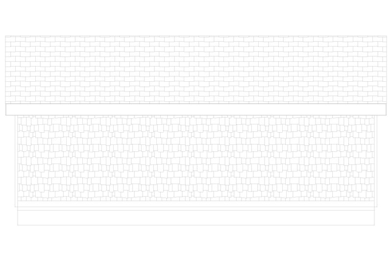 House Blueprint - Exterior - Rear Elevation 3 for Contemporary House Plan #1060-486, 0 bath