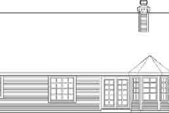 Exterior - Rear Elevation for Traditional House Plan #48-193 - 3 bed, 2 bath