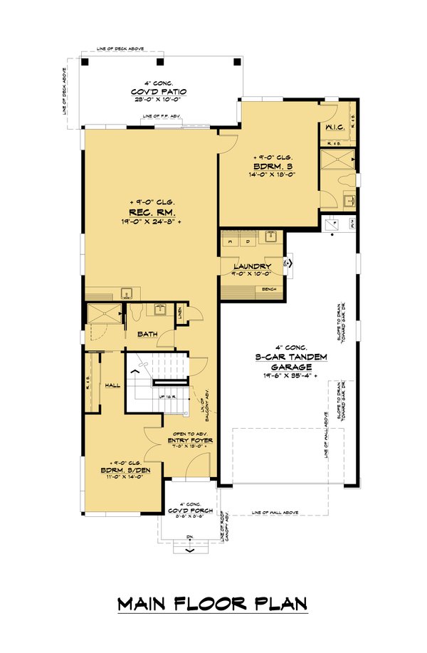 Home Plan - Modern Floor Plan - Main Floor Plan #1066-154