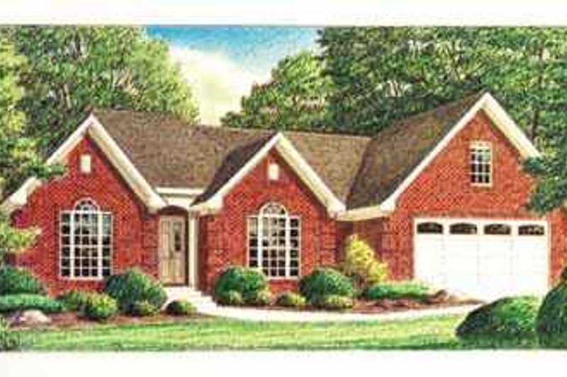 Architectural House Design - Southern Exterior - Front Elevation Plan #34-163