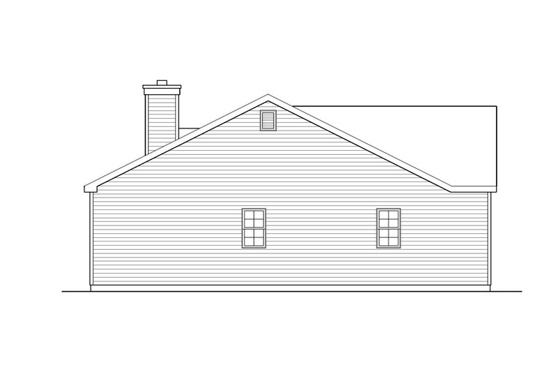 Dream House Plan - Exterior - Other Elevation 1 for Ranch House Plan #22-624 - 3 bed, 2 bath